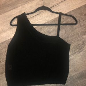 Olivaceous Knit Black Tank Top